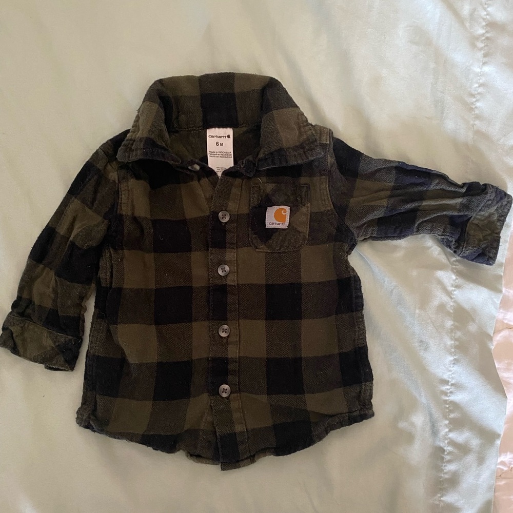 Carhartt flannel for baby!
